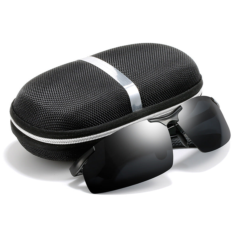 Herrsolglasögon i Aluminium-Magnesium Legering - Polariserade Sportglasögon