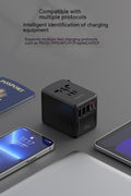 Internationell Universell Reseadapter - Dubbla USB Uttag för Snabbladdning