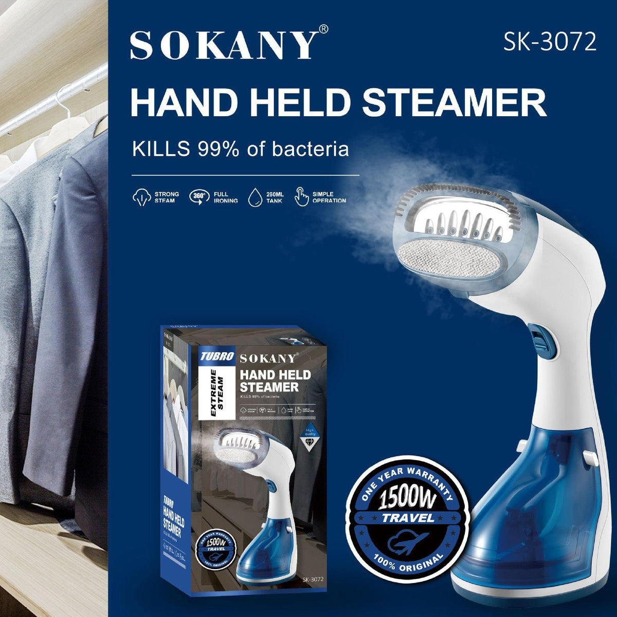 Mini Steamer – Perfekt för Resor